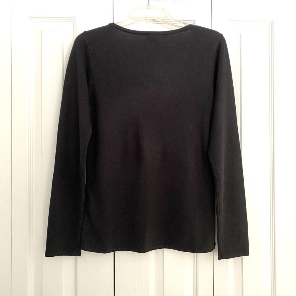 Basic Editions Sweater Pullover Embellished Sequi… - image 6